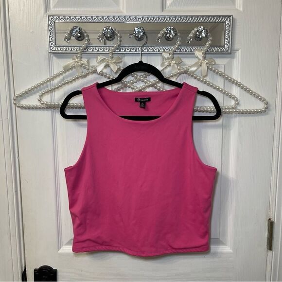 Versona Pink Crop Tank - Picture 1 of 3